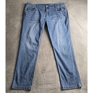 Mugsy Lake Shores Jeans Mens 42x32 (40x31) Blue Stretch Denim Straight Leg Pants